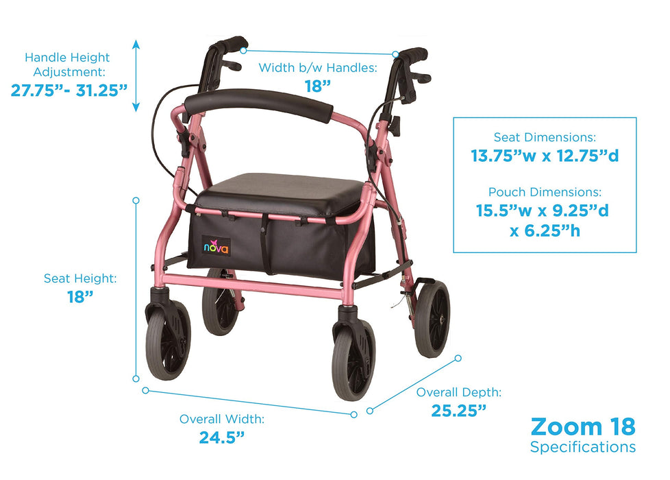 Zoom 18" Rolling Walkers