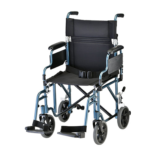 Lightweight Transport Chair with Detachable Arms - Comfortable Mobility Solution