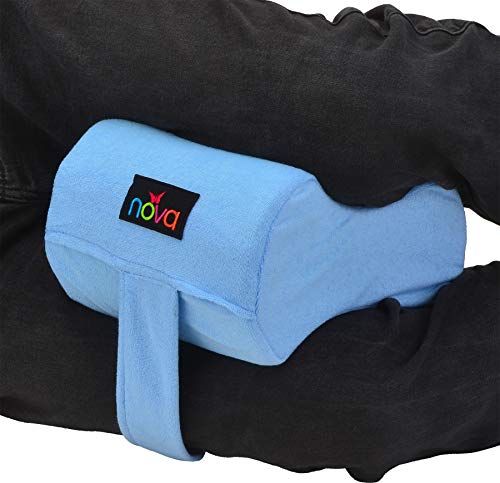 NOVA Knee Pillow with Positioning Strap, Foam Cushion Leg Pillow with Soft Terry Cloth Removable & Washable Cover, Comes in 2 Sizes - Small & Standard