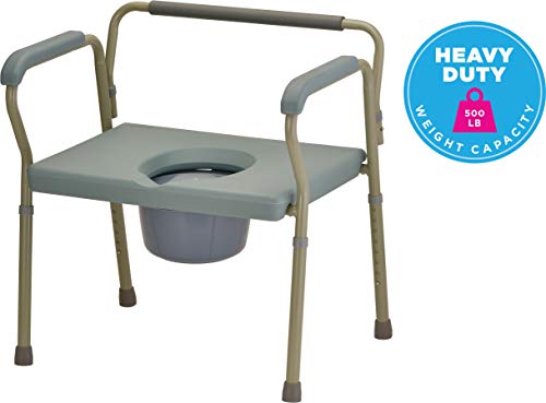 Heavy Duty Commode with Extra Wide Seat (8582)