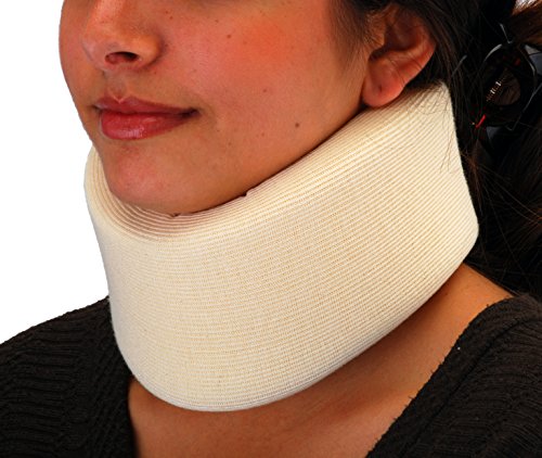 NOVA Neck Brace, Foam Cushion Cervical Collar, Soft & Breathable Removable Cover, Easy to Adjust and Secure, Comes in 3 Neck Height Sizes