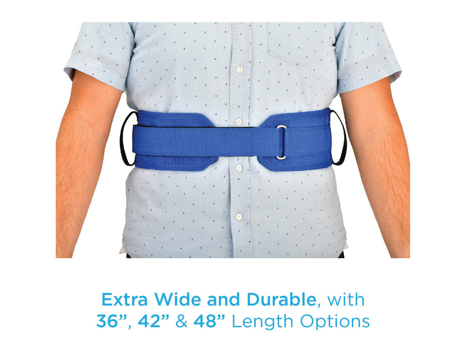 NOVA Transfer Belt with Grip Handles, Extra Wide & Durable Gait Belt, 36", 42" & 48" Length Options
