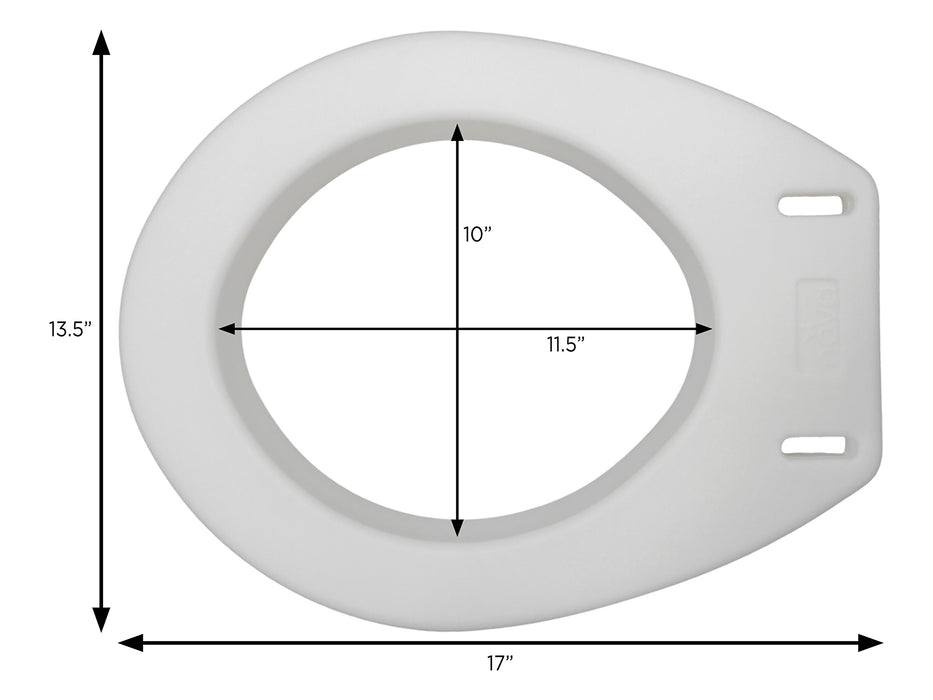 Toilet Seat Riser, Raised Toilet Seat (For Under Seat)