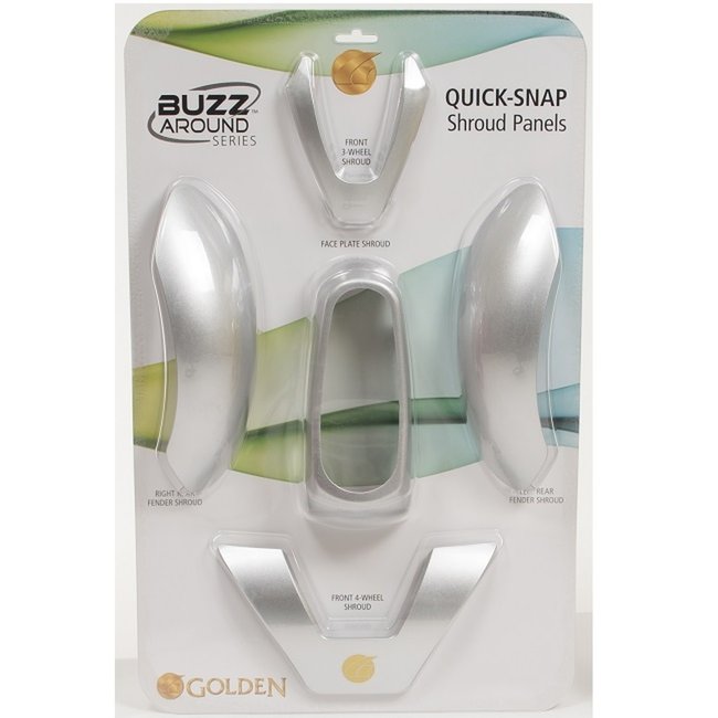Buzz Around Series Quick-Snap Shroud Panels - Silver - (Buzzaround EX, XL, and LT Models)
