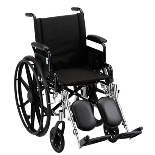 Lightweight Wheelchair: Elevating Leg Rests, Seat Size: 16" W, Arm Type: Desk Arms