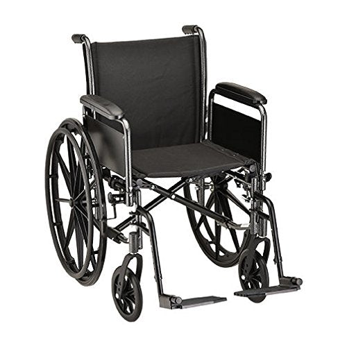 Nova 16" Wheelchair with Detachable Full Arms and Swingaway Footrest - 5161S