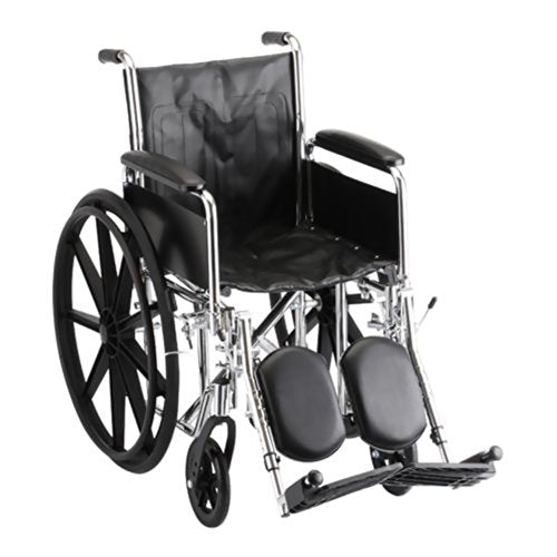 Steel Standard Wheelchair Seat Size: 16" Elevating Leg Rests, Arm Type: Full Arms
