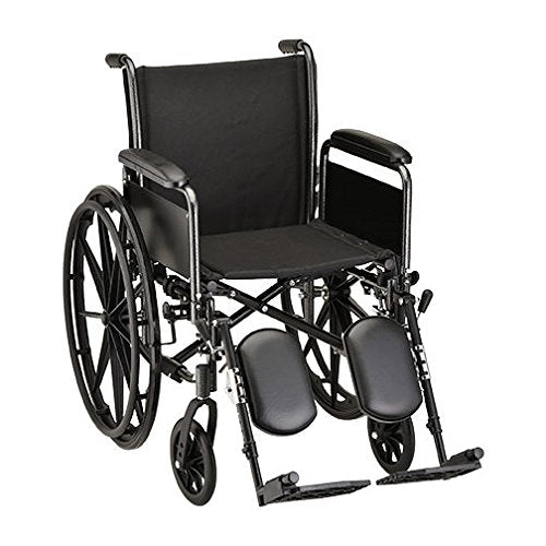 HAMMERTONE WHEELCHAIR- 18 INCH WITH DETACHABLE ARMS FULL ARMS & ELEVATING LEGREST
