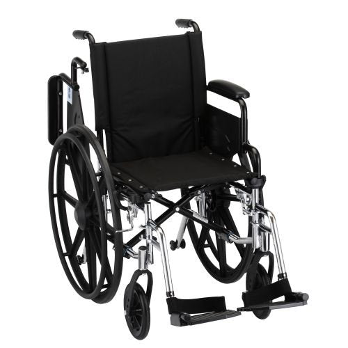 Lightweight Wheelchair Seat Size: 20" W, Elevating Leg Rests, Arm Type: Desk Arms