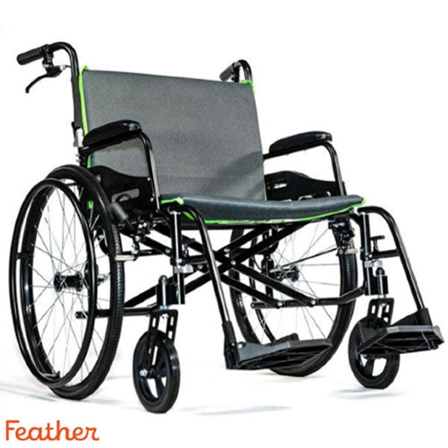 Feather Heavy Duty Wheelchair 22" by Nova Medical, shipped to home