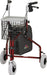 Traveler 3 Wheel Rolling Walker in red with basket best price