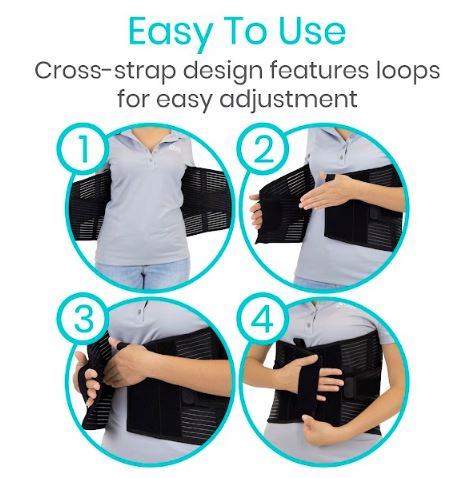 Vive Cross Support Back Brace - For Pain-Relieving Back Support & Stability  — A-Z Home Medical Equipment