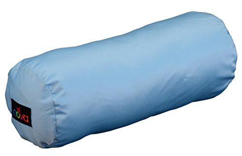 NOVA Neck, Back & Under Leg Roll Pillow, Travel Cervical Bolster Pillow, Classic White Cover is Removable & Washable