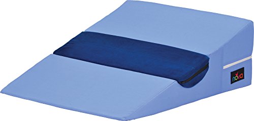 NOVA Bed Wedge for Back & Side Sleepers with Half Roll Pillow Insert, Bed Wedge with Cut Out for Side Sleepers, Combo Bed Wedge & Half Roll Pillow