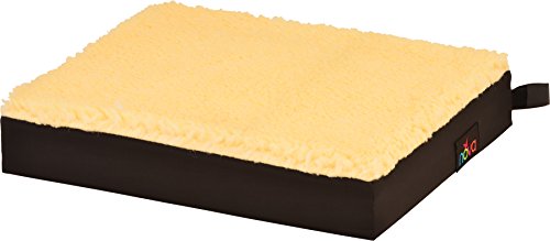 NOVA Sheep Skin Top - Coccyx Gel & Memory Foam Seat & Wheelchair Cushion, Thick Fleece Everyday Seat Cushion with Removable Cover, 3" Thick Gel Memory Foam Seat Pad with Attachment Straps