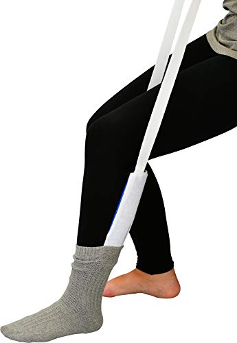 NOVA Sock & Stocking Aid, Soft Terry Cloth & Flexible, Easy to Use with Pull Up Straps