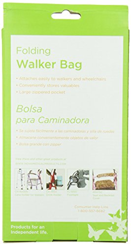 Walker Bag, Tote Bag for Walkers, Universal Fit on All Folding Walkers