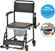 Drop-Arm Transport Chair Commode