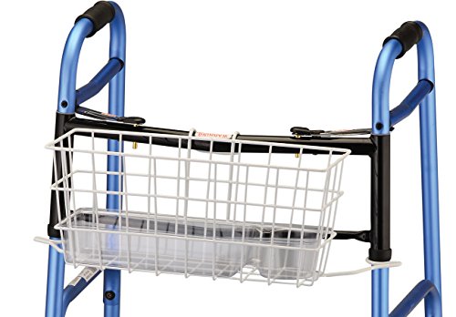 NOVA Folding Walker Basket with Cup Holder Bottom Liner Insert, Universal Fit, Easy On and Off