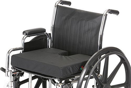 NOVA Coccyx Gel Memory Foam Seat & Wheelchair Cushion in 4 Sizes, Comfortable on The Tailbone Cushion with Removable Water Resistant Cover
