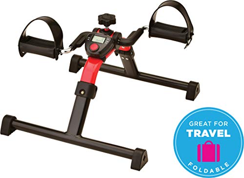NOVA Pedal Exerciser with Digital Display Tracker, Foldable Hand and Foot Cycle Exerciser, Great for Home, Office or Travel