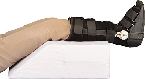 NOVA Elevating Leg Pillow, Recovery Support Wedge for Foot, Ankle, Leg, Hips and Back, Choose from 6" or 8" Height, Removable and Washable Cover