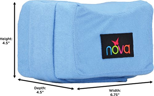 NOVA Knee Pillow with Positioning Strap, Foam Cushion Leg Pillow with Soft Terry Cloth Removable & Washable Cover, Comes in 2 Sizes - Small & Standard