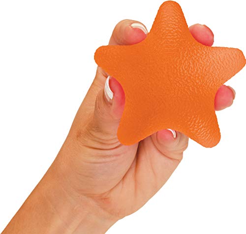 NOVA Hand Exerciser Star, Hand Grip Squeeze Star for Strength, Stress and Recovery, Comes in 3 Resistance Levels - Pink Soft