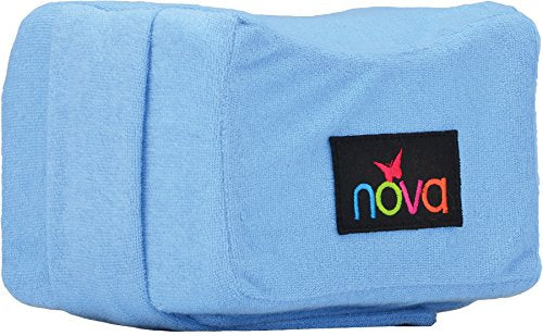 NOVA Knee Pillow with Positioning Strap, Foam Cushion Leg Pillow with Soft Terry Cloth Removable & Washable Cover, Comes in 2 Sizes - Small & Standard