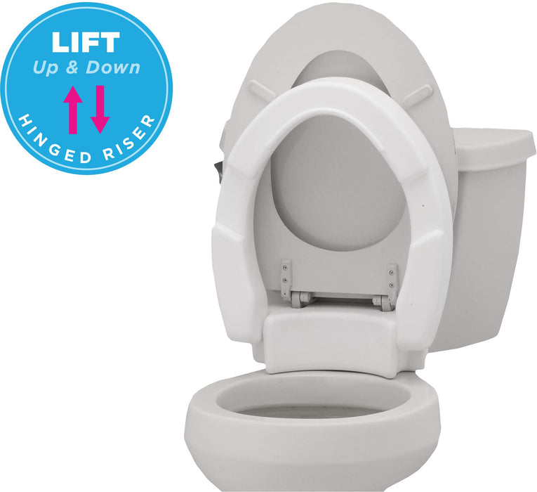 Toilet Seat Riser, Raised Toilet Seat (For Under Seat)