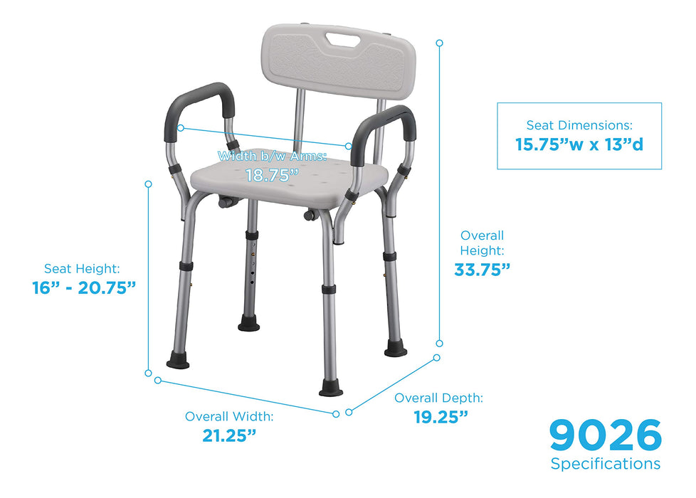 Bath Seat with Arms & Back