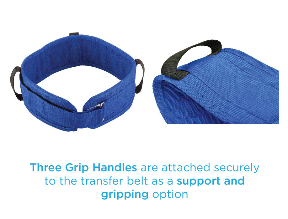 NOVA Transfer Belt with Grip Handles, Extra Wide & Durable Gait Belt, 36", 42" & 48" Length Options