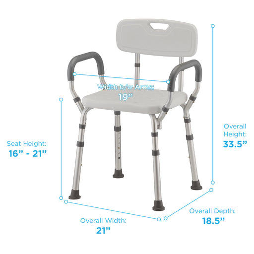 Bath Seat with Arms & Back