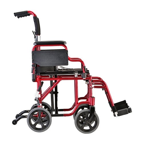 Lightweight Transport Chair with Detachable Arms - Comfortable Mobility Solution (349)